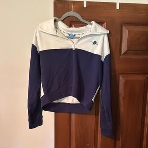 Prince White and Blue Zip-Up Sweatshirt